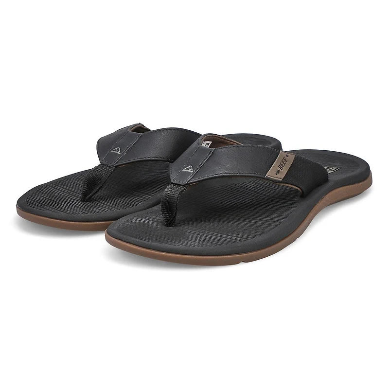 Men's Reef Santa Ana Thong Sandal - Black