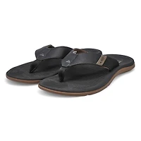 Men's Reef Santa Ana Thong Sandal - Black