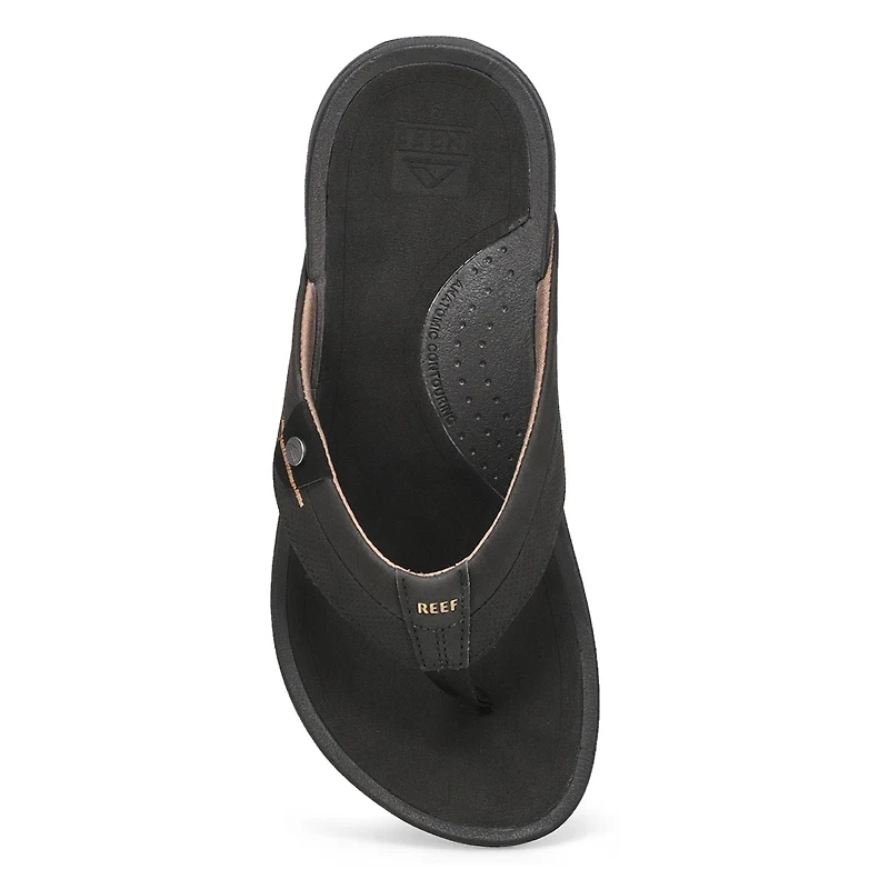 Men's Reef Pacific Thong Sandal - Black/Brown