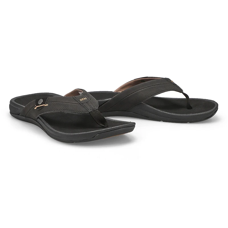 Men's Reef Pacific Thong Sandal - Black/Brown