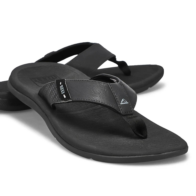 Tongs REEF SANTA ANA, noir intégral, hommes