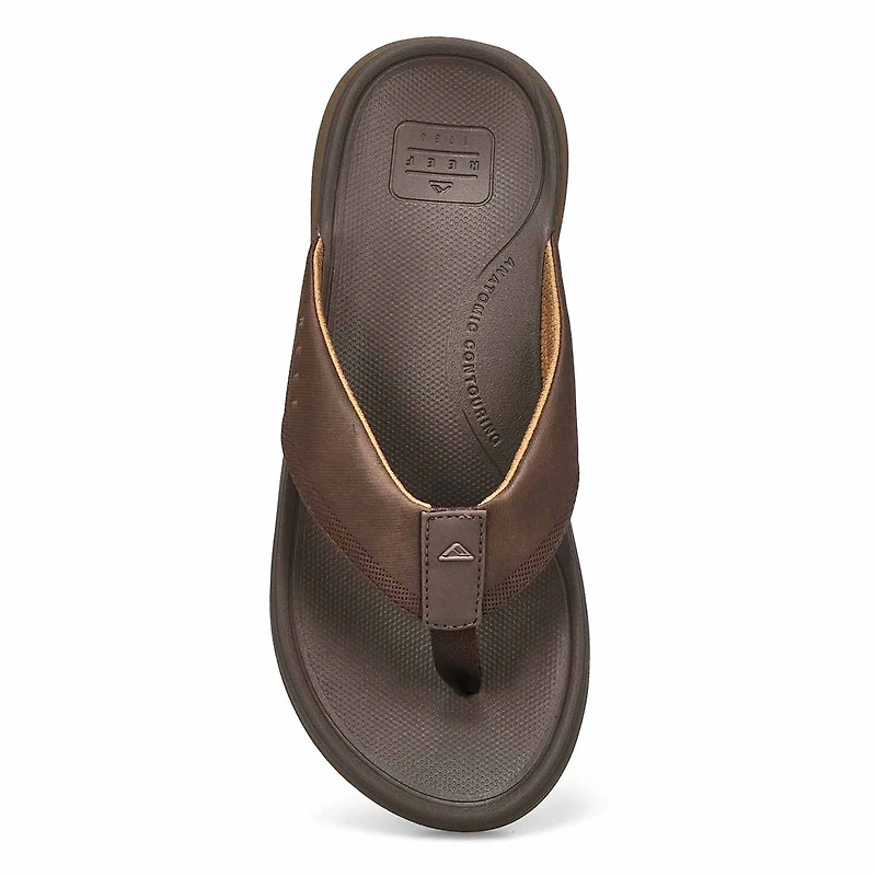Men's Cushion Norte Sandal - Dark Brown