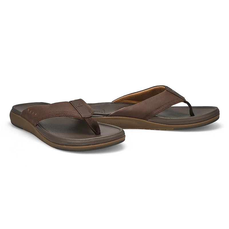 Men's Cushion Norte Sandal - Dark Brown