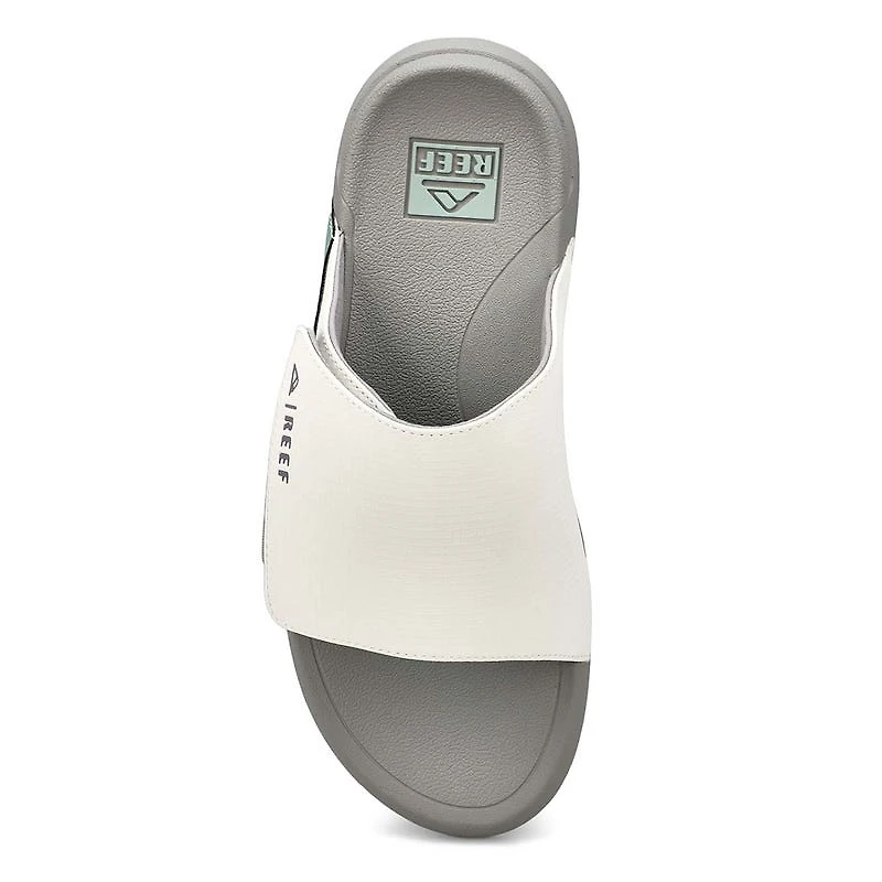 Claquette en cuir CRUISER, gris/vert, hommes