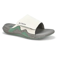 Claquette en cuir CRUISER, gris/vert, hommes