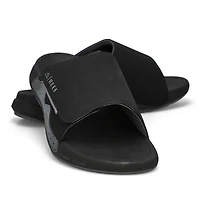 Men's Cruiser Slide Leather Sandal - Grey/Green