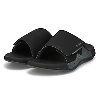 Men's Cruiser Slide Leather Sandal - Grey/Green