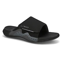 Men's Cruiser Slide Leather Sandal - Grey/Green