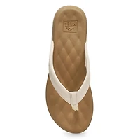 Women's Cushion Melody Thong Sandal - Black/Tan