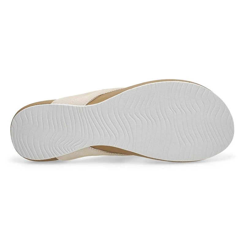 Women's Cushion Melody Thong Sandal - Black/Tan
