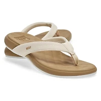 Women's Cushion Melody Thong Sandal - Black/Tan