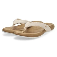 Women's Cushion Melody Thong Sandal - Black/Tan
