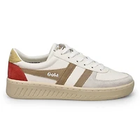 Woomen's Grandslam Trident Sneaker - White/Bone/Fl