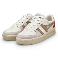 Woomen's Grandslam Trident Sneaker - White/Bone/Fl