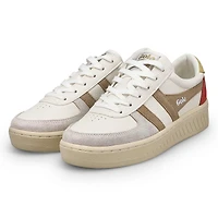 Woomen's Grandslam Trident Sneaker - White/Bone/Fl