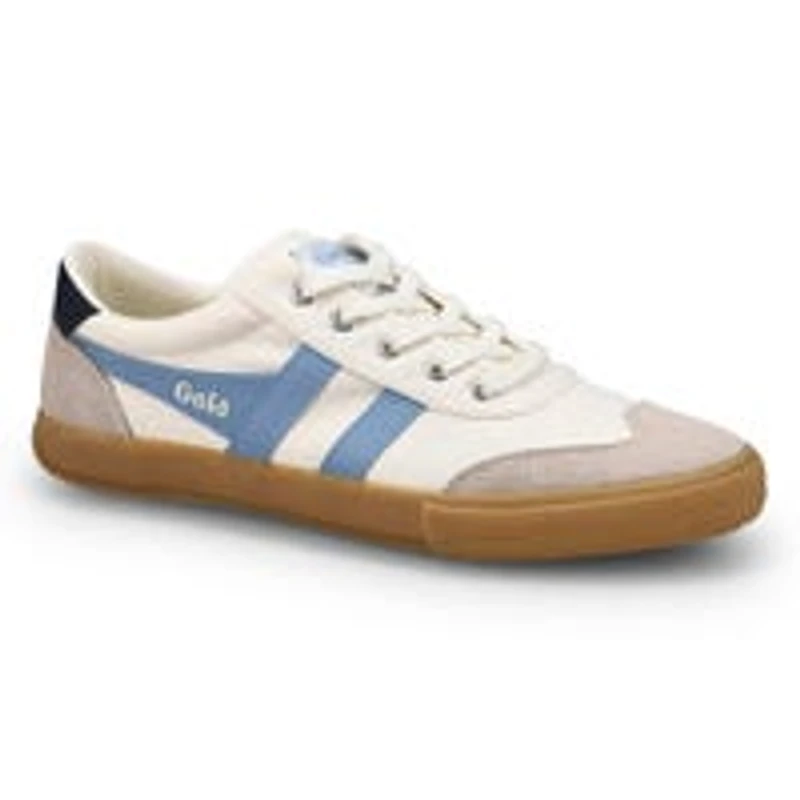 Baskets en toile BADMINTON, blanc cassé/air/marine
