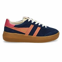 Women's  Athena Lace Up Sneaker - Navy/Pink