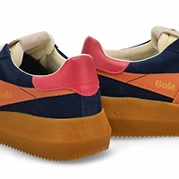 Women's  Athena Lace Up Sneaker - Navy/Pink