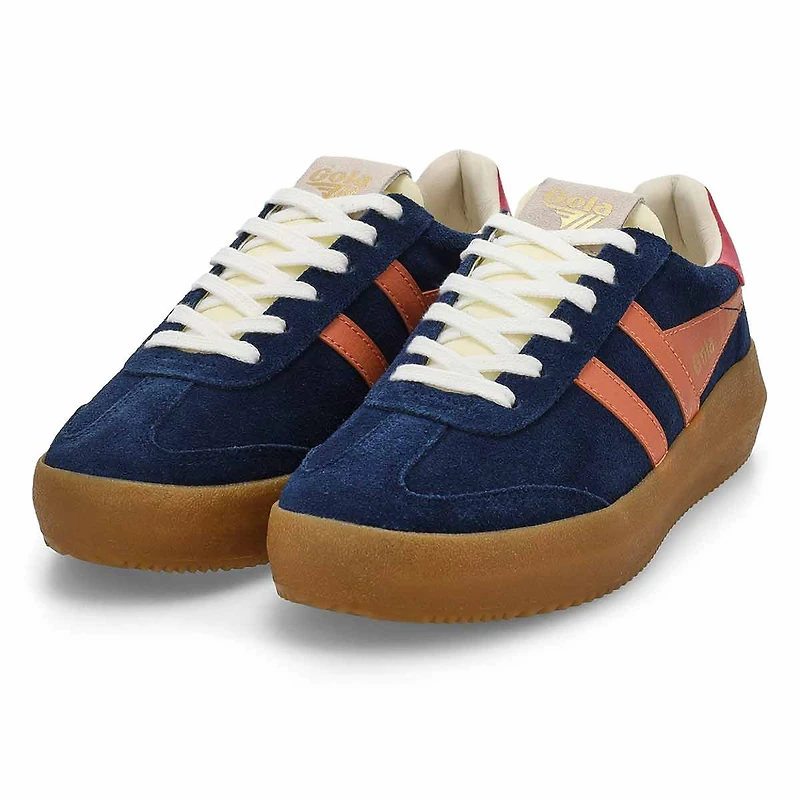 Women's  Athena Lace Up Sneaker - Navy/Pink