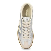 Women's Viper Metallic Lace Up Sneaker - Silver/Of