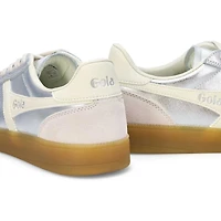 Women's Viper Metallic Lace Up Sneaker - Silver/Of