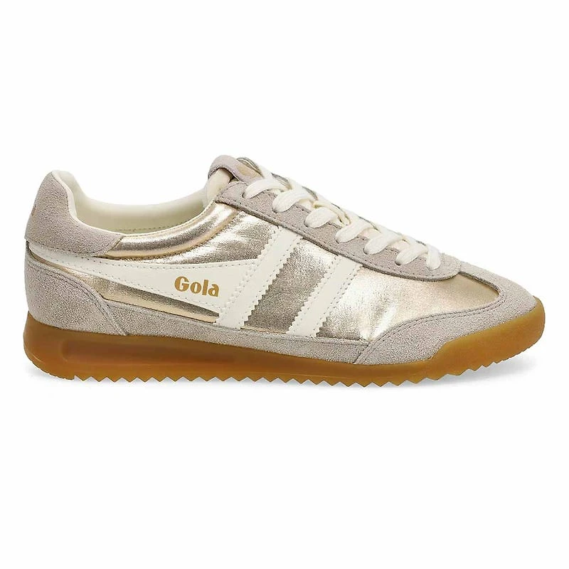 Women's Firefly Metallic Lace Up Sneaker - Gold/Of
