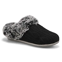 Women's Clipper Knit Faux Fur Slipper