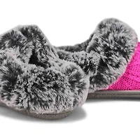 Women's Clipper Knit Faux Fur Slipper