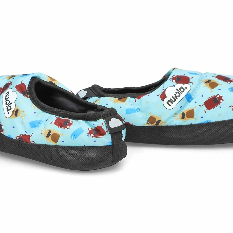 Kids' Classic Printed Monster Slipper
