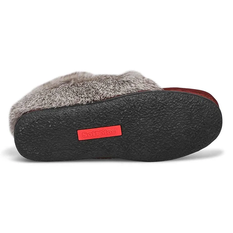 Women's Cute 5 Rabbit Fur SoftMocs - Turqoise