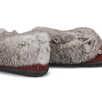 Women's  Cute 5 Rabbit Fur SoftMocs - Turqoise