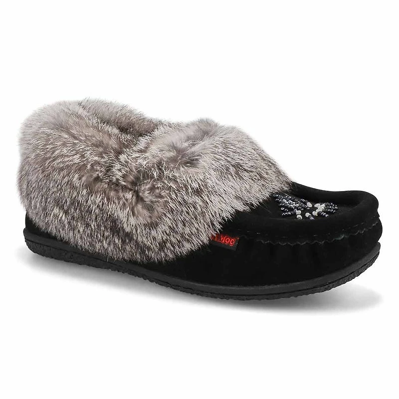 Women's Cute 5 Rabbit Fur SoftMocs