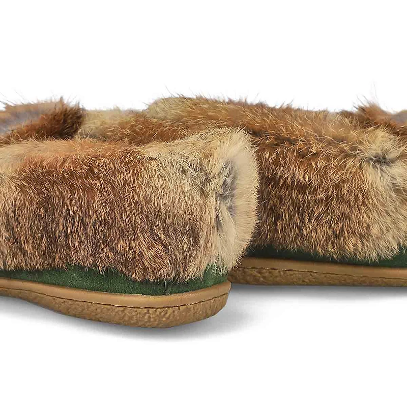 Women's Cute 5 Rabbit Fur SoftMocs