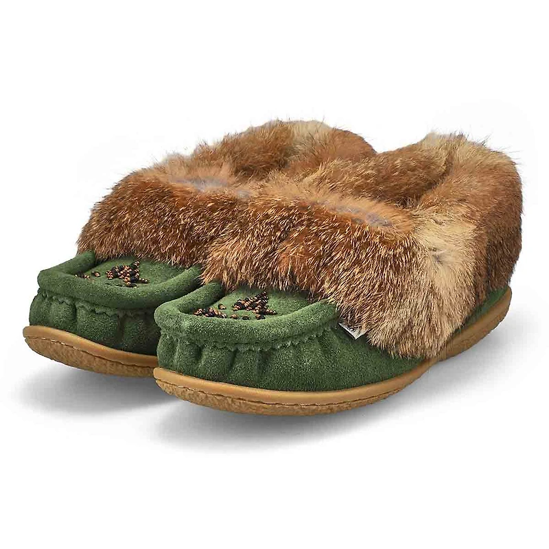 Women's Cute 5 Rabbit Fur SoftMocs