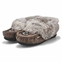 Women's Cute 5 Rabbit Fur SoftMocs