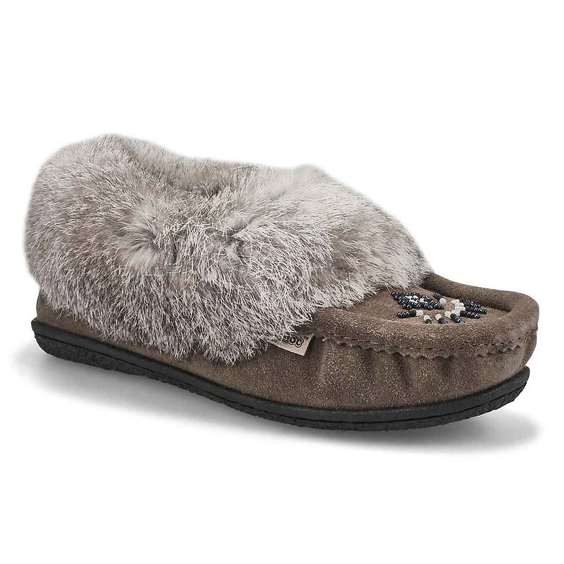 Women's Cute 5 Rabbit Fur SoftMocs