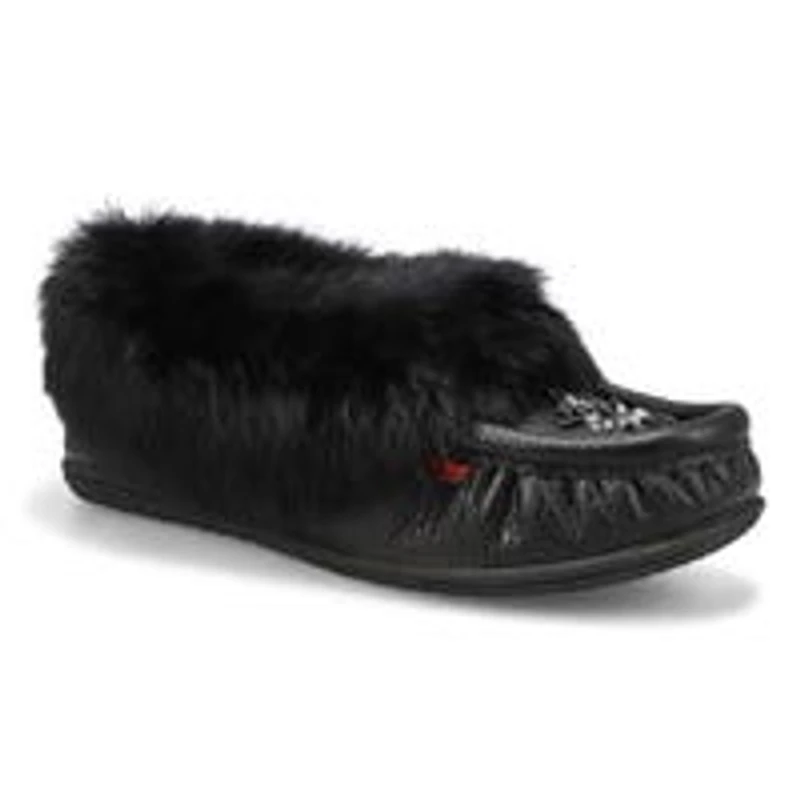 Women's Cute 5 Rabbit Fur SoftMocs