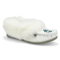 SoftMocs avec fourrure de lapin CUTE5L, noir, fe