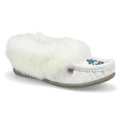 SoftMocs CUTE 5 L, fourrure lapin, noir, femmes