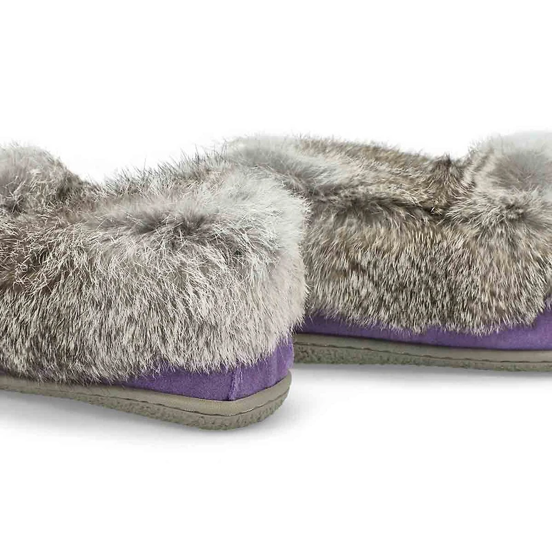 Women's Cute 5 Rabbit Fur SoftMocs