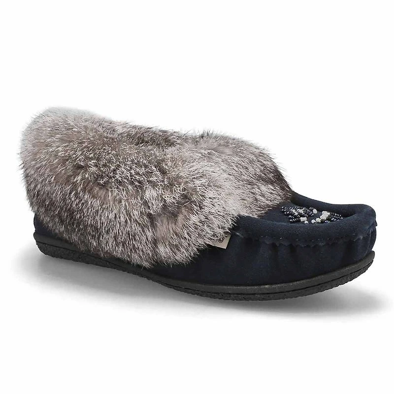 Women's Cute 5 Rabbit Fur SoftMocs