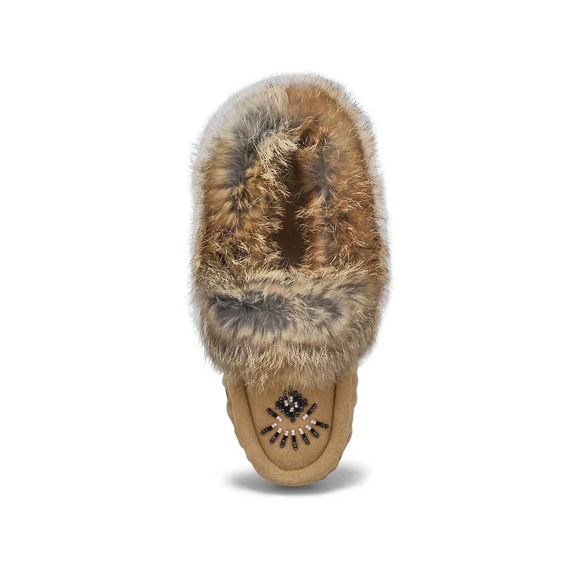 Women's Cute 5 Rabbit Fur SoftMocs