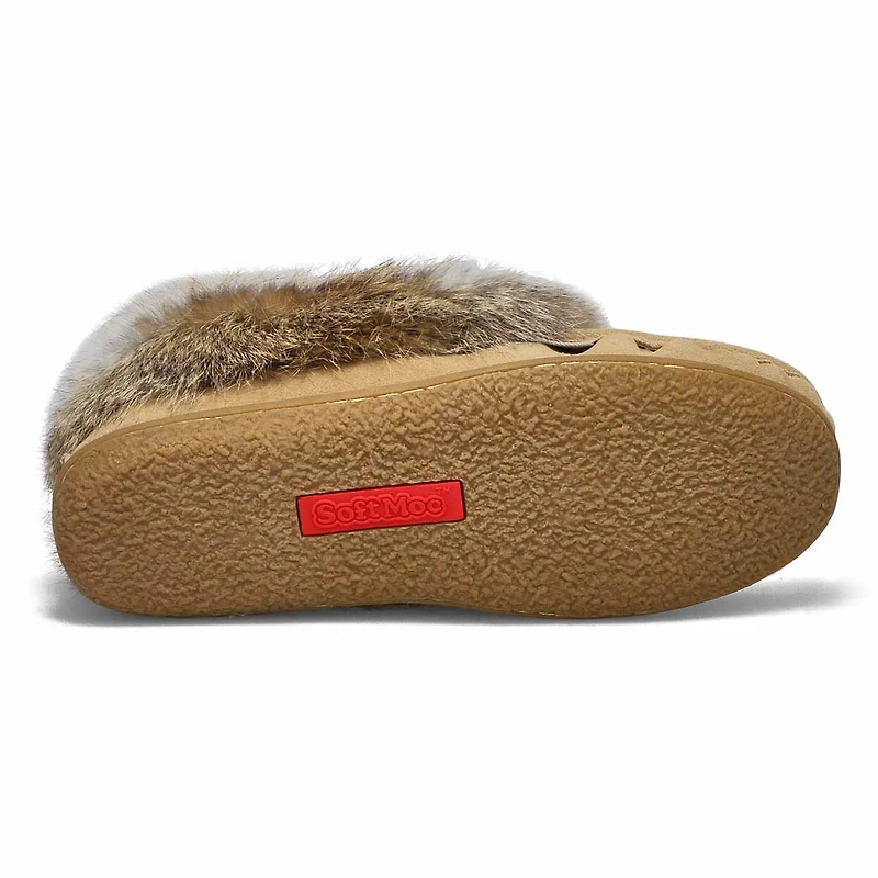 Women's Cute 5 Rabbit Fur SoftMocs