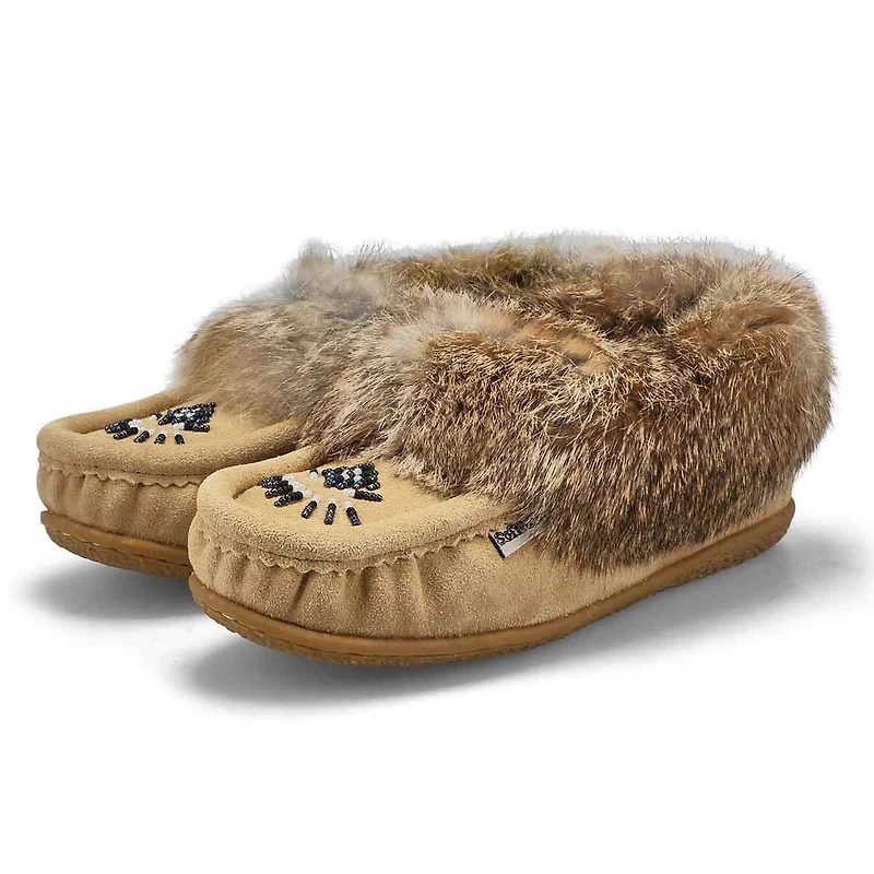 Women's Cute 5 Rabbit Fur SoftMocs