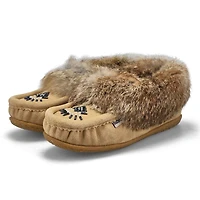 Women's Cute 5 Rabbit Fur SoftMocs