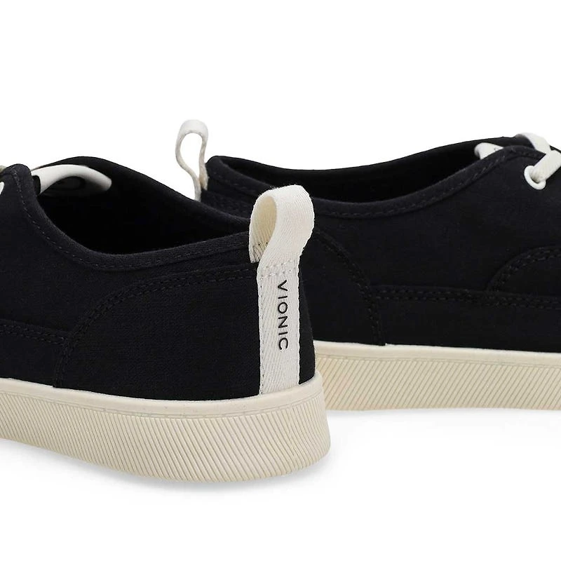 Women's  Cyan Lace Up Casual Sneaker - Black