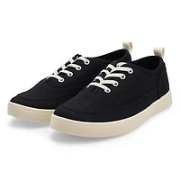 Women's  Cyan Lace Up Casual Sneaker - Black