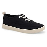Women's  Cyan Lace Up Casual Sneaker - Black
