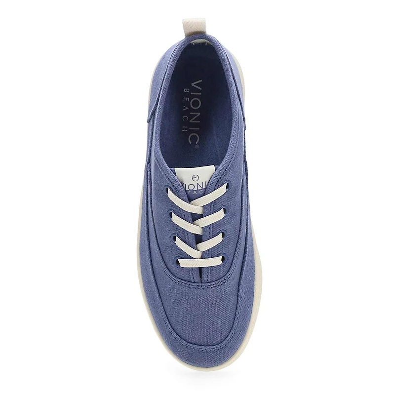 Women's Cyan Lace Up Casual Sneaker