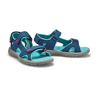 Girls' Daisy Sport Sandal - Navy/Turquoise